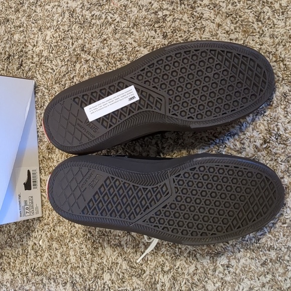 Vans Crockett Decon High Skate Shoes Black Chocolate White Hi Top Mens 7 New - Picture 6 of 7